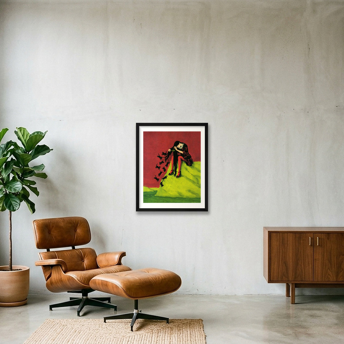 The Mischief Children — 40×50cm, 16×20" Black Frame