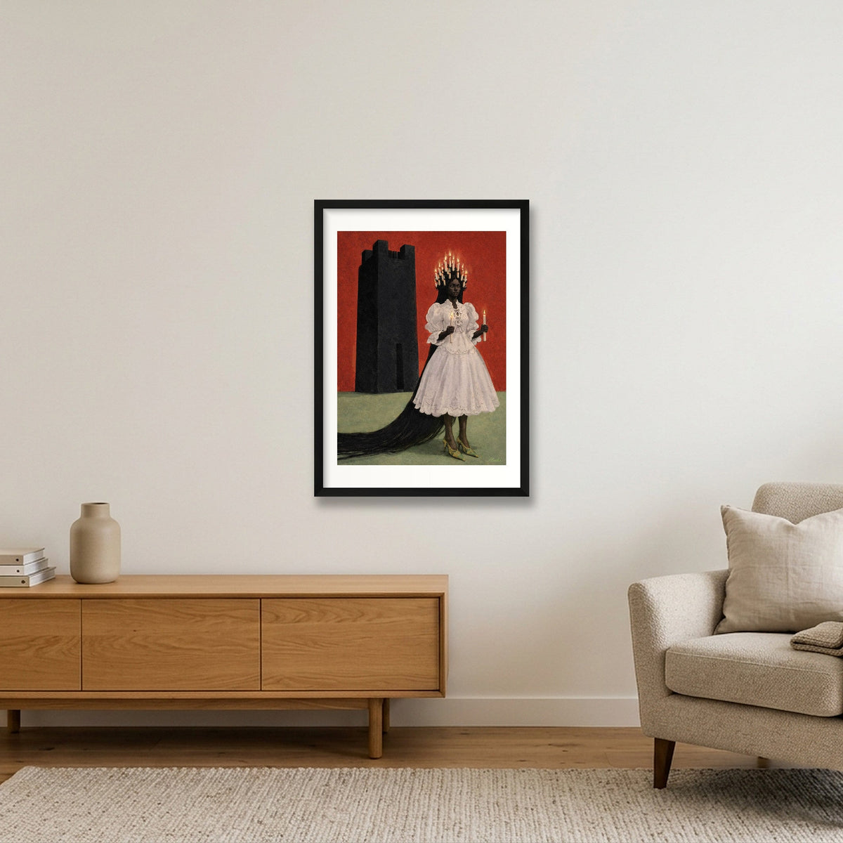 The Tower — A2 (42×59cm, 17×23") Black Frame