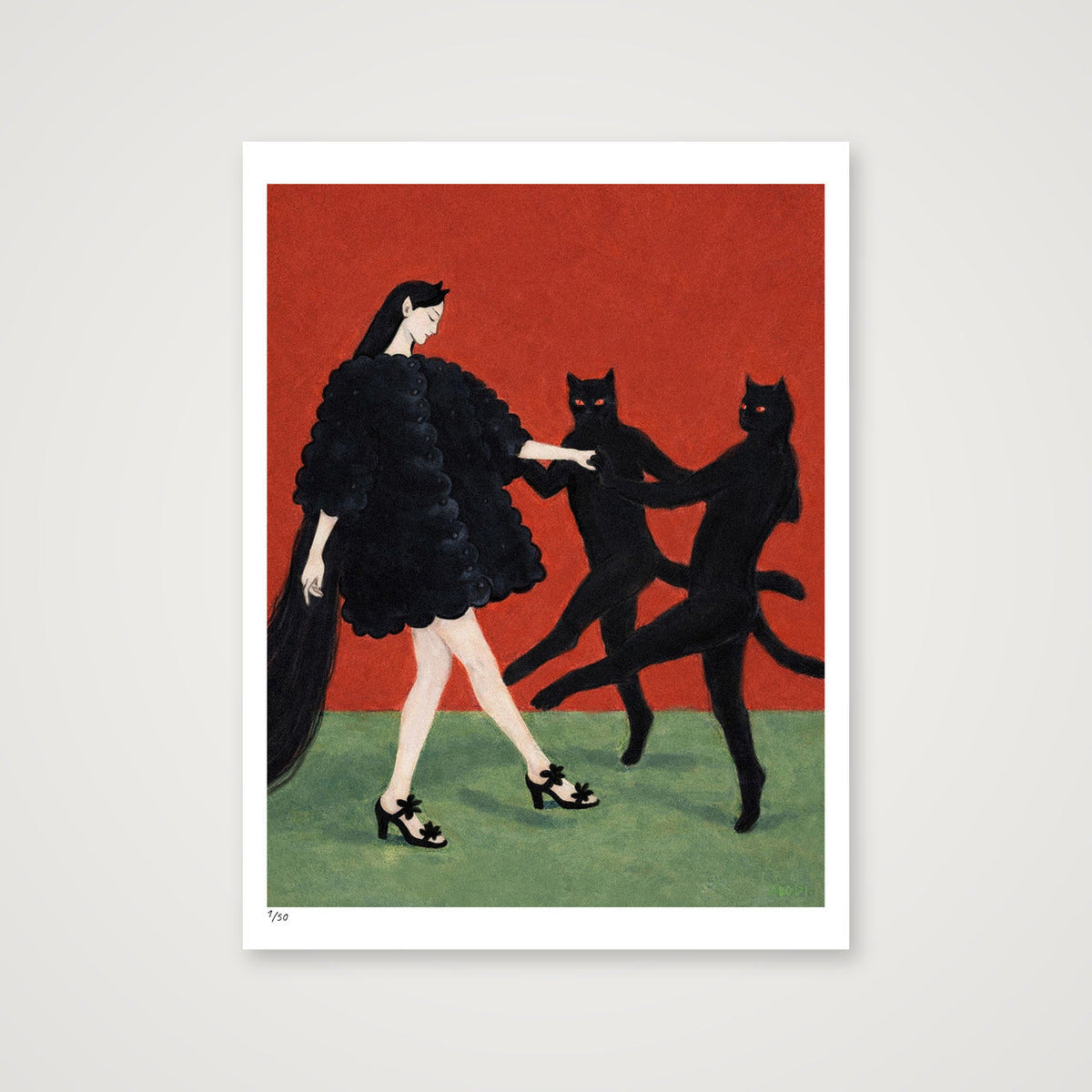 Catdance II — 60×80cm, 24×31" Print only