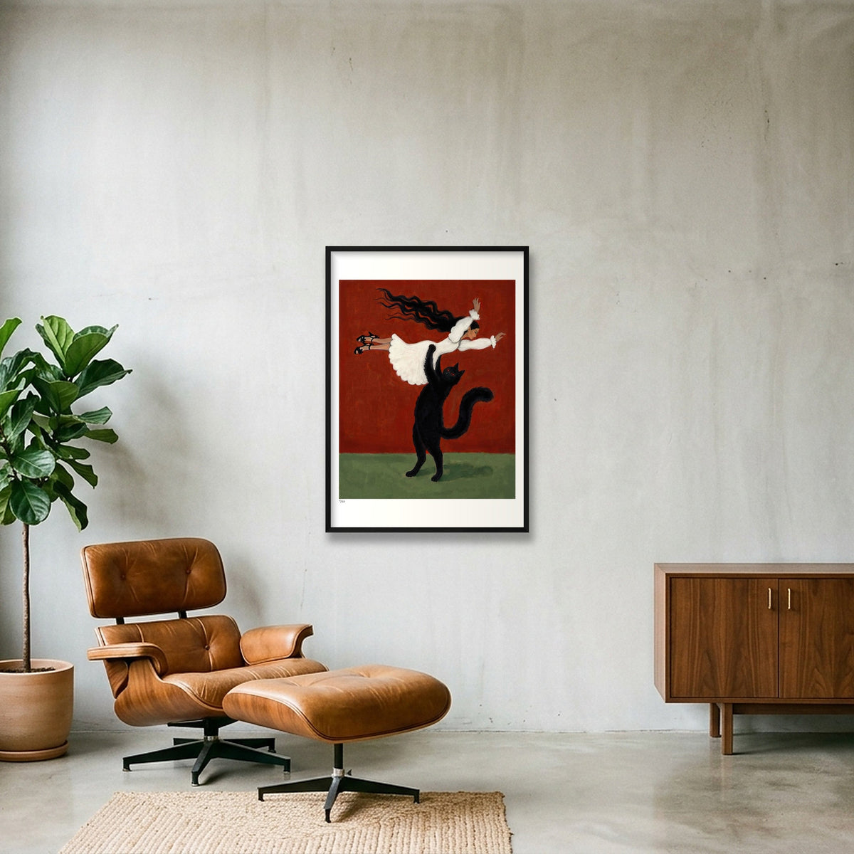 The Final Dance — 70×100cm, 28×39" Black Frame