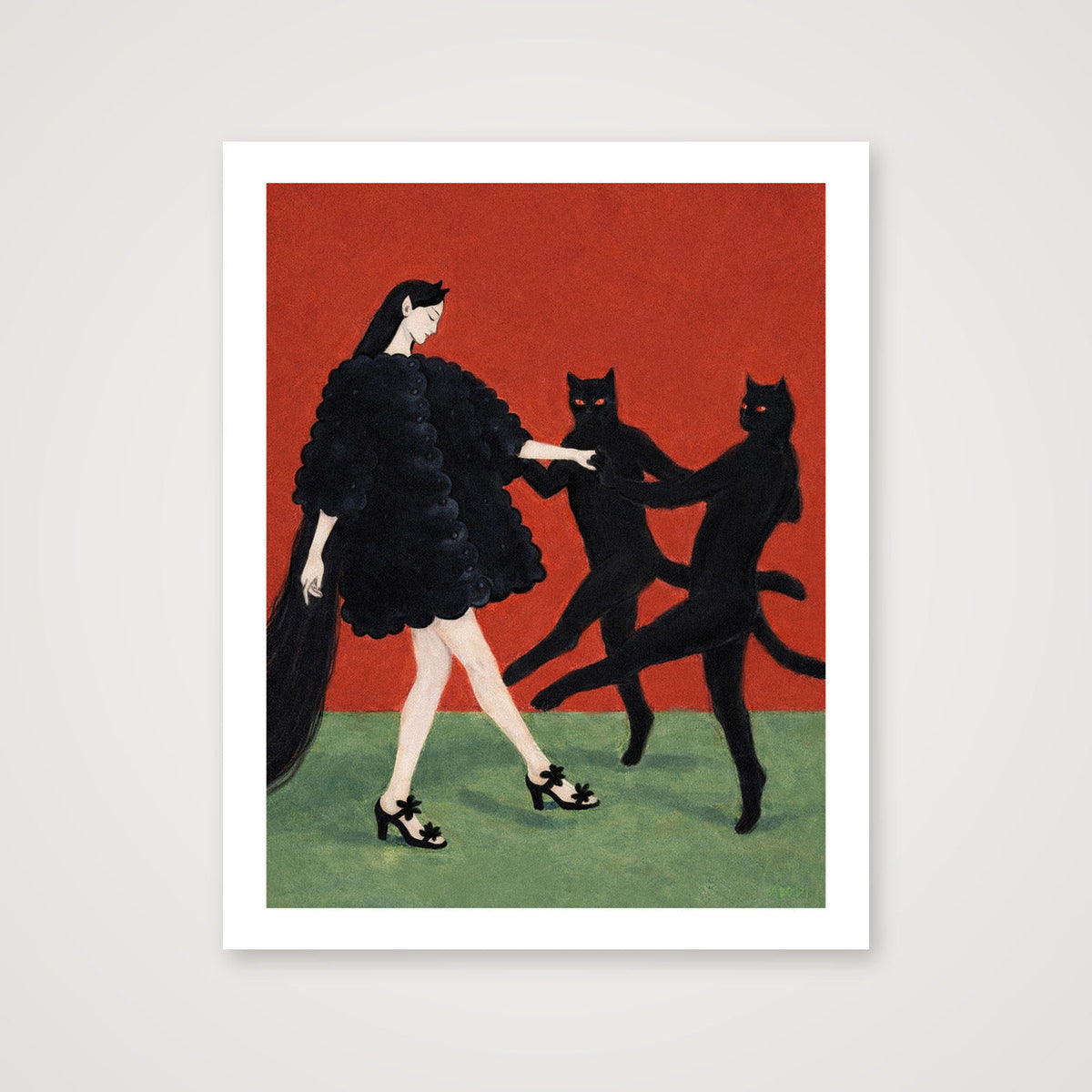 Catdance II — 40×50cm, 16×20" Print only