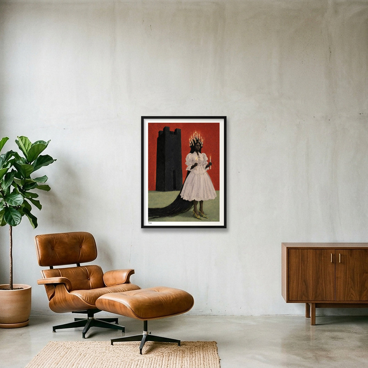 The Tower — 60×80cm, 24×31" Black Frame