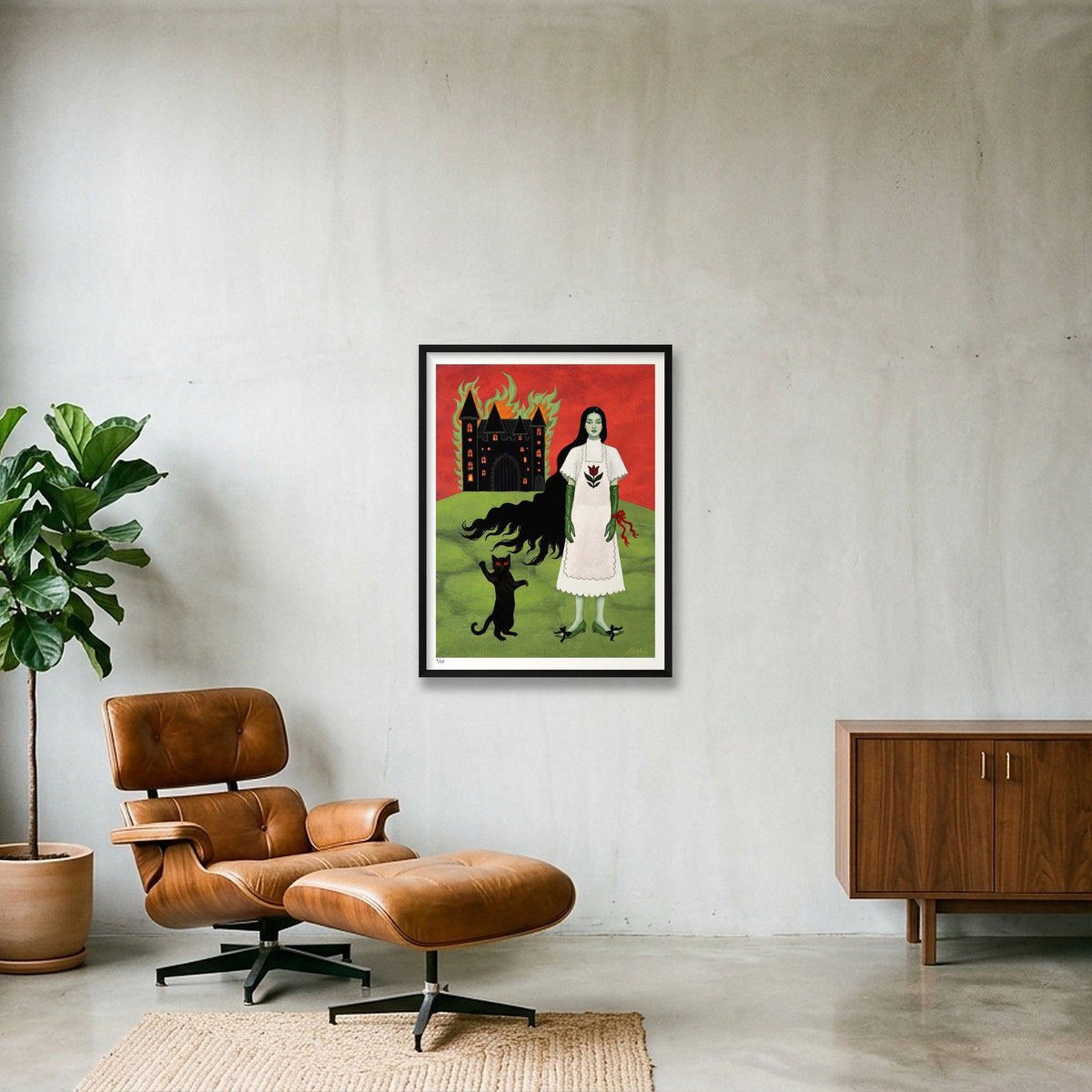 The Magic Castle — 60×80cm, 24×31" Black Frame