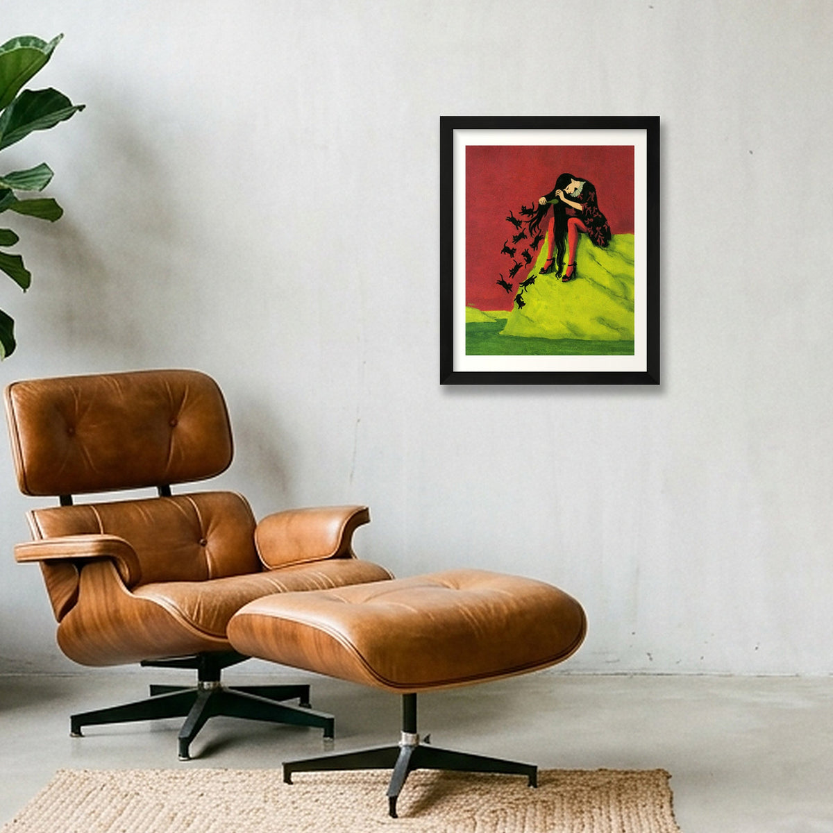 The Mischief Children — 28×35cm, 11×14" Black Frame