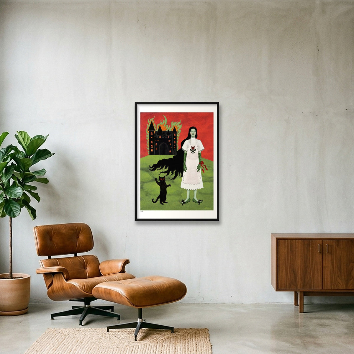 The Magic Castle — 70×100cm, 28×39" Black Frame