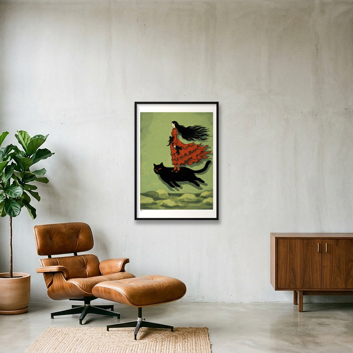 The Journey — 70×100cm, 28×39" Black Frame