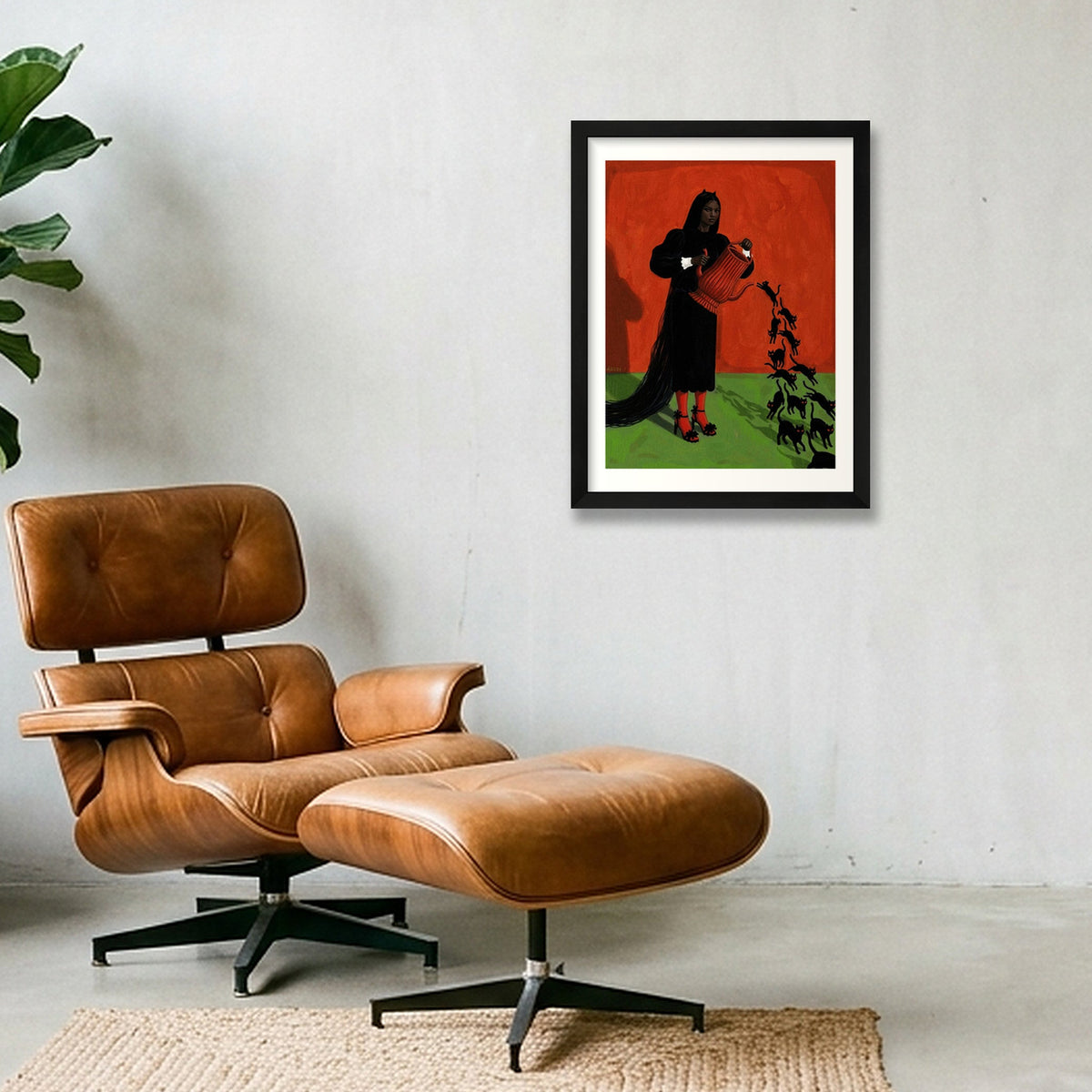 The Tea — 30×40cm, 12×16" Black Frame