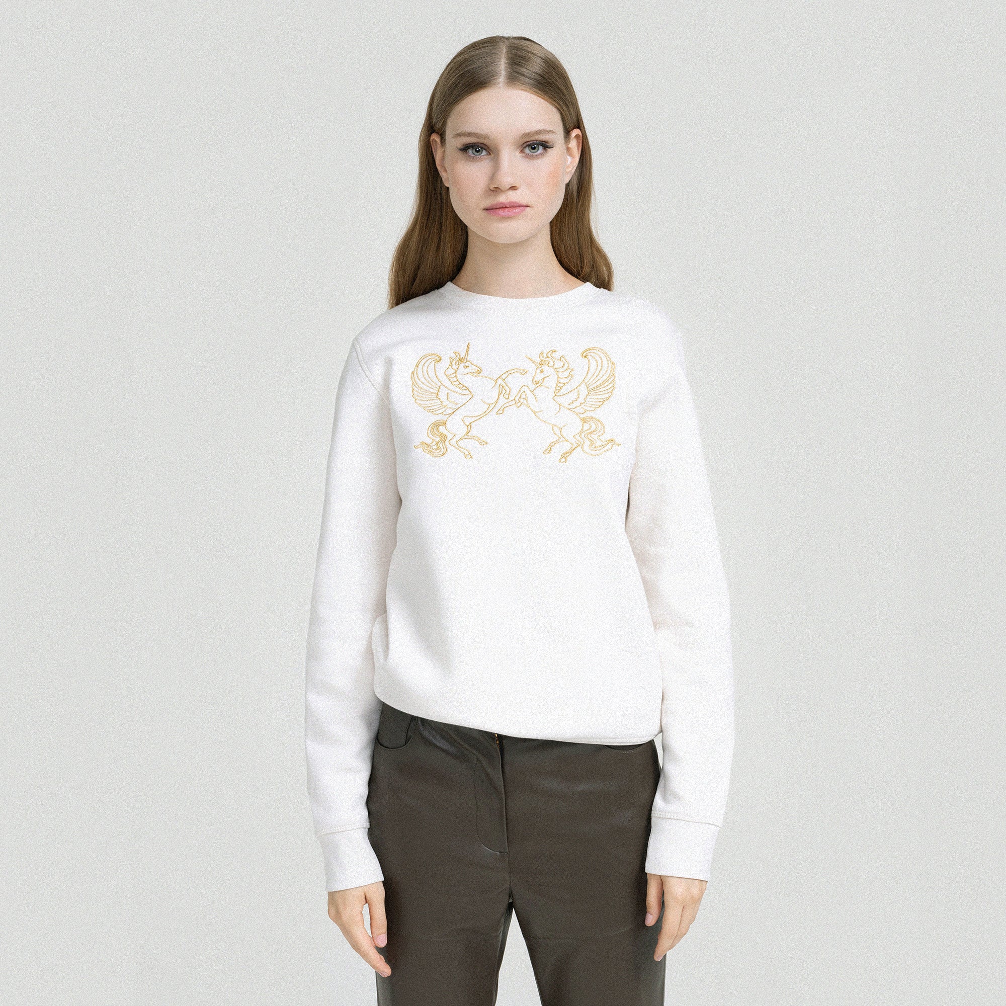 Twin Unisus sweatshirt off - white - ABODI TRANSYLVANIA